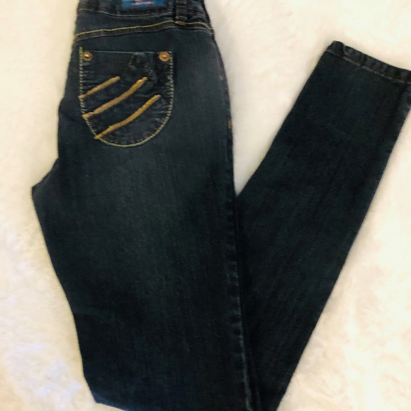 Risque Red Women Jeans Size 5/6 - Picture 1 of 3